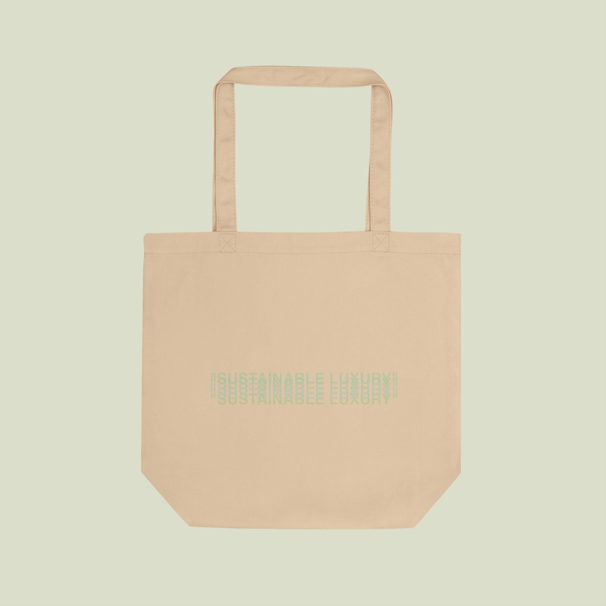 "SUSTAINABLE LUXURY" ORGANIC COTTON TOTE BAG